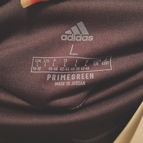 New Adidas Leggings Women’s Large Training Tights 7/8 length Highrise PrimeGreen - Picture 11 of 11